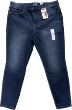 NWT Terra  Sky Women's Jeans Plus Size 18W High Rise Skinny Blue
