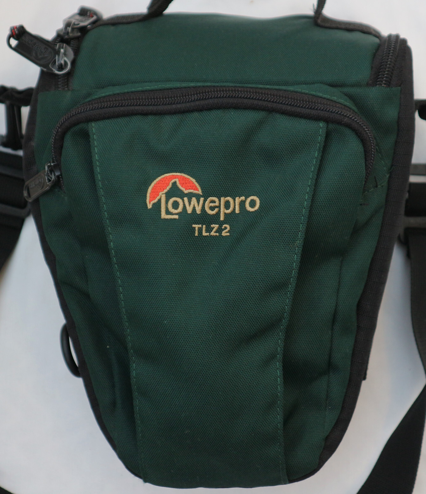 LOWEPRO Top Loader TLZ 2 Shoulder Camera Bag Black + Green + Strap