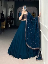 STYLISH NEW WEDDING HEAVY INDIAN BOLLYWOOD WOMEN LENGHA PARTY WEAR LEHENGA CHOLI