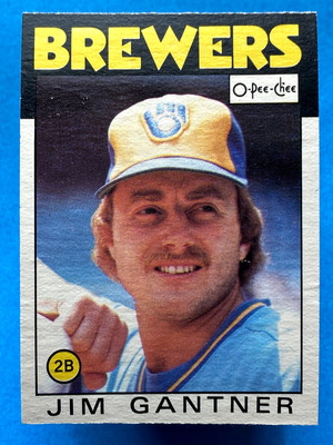 Jim Gantner 1986 O-Pee-Chee #51 Milwaukee Brewers