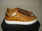 100% AUTHENTIC NEW MEN MCM COGNAC VISETOS LOGO GROUP LOW TOP SNEAKER EU 46/US 13 — photo 4