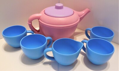 GREEN TOYS PRETEND PLAY KITCHEN FUN FOOD TABLE REPLACEMENT TEAPOT CUPS LOT  UK