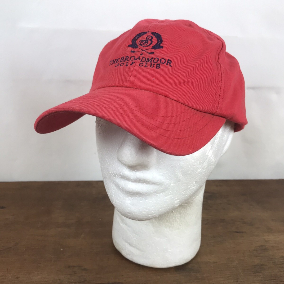 The Broadmoor Golf Club Red Adjustable Cotton Baseball Cap Hat
