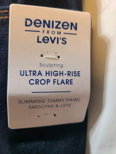 Levi Denizen Women's Ultra-High Rise Sculpting Cropped Flare Jeans Size 24 - Picture 4 of 5