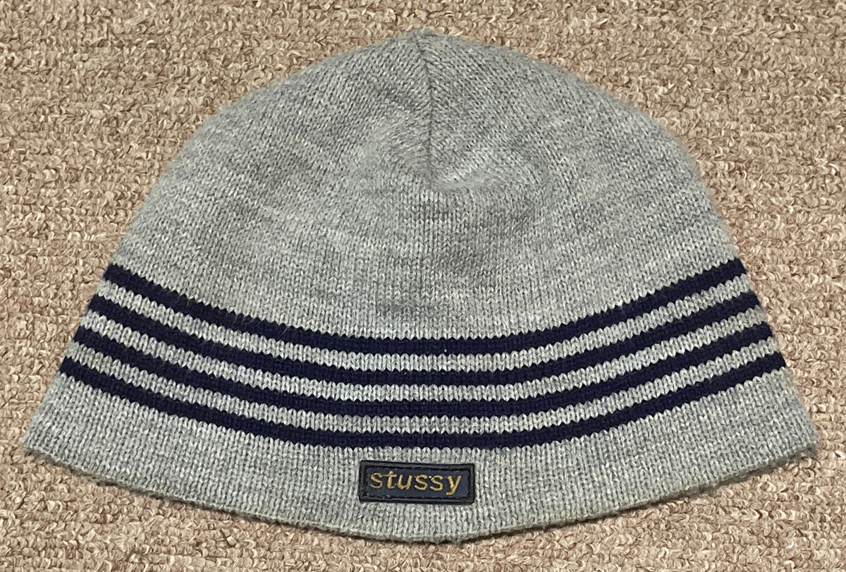 90s vintage old stussy knit beanie y2k-