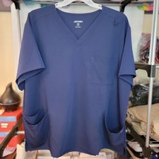 Jockey Scrub Top Unisex SS Navy - Size 2XL NWT