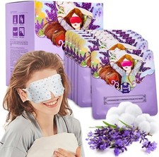 Lavender Steam Eye Mask 10-Pack, Heated Disposable SPA Eye Mask