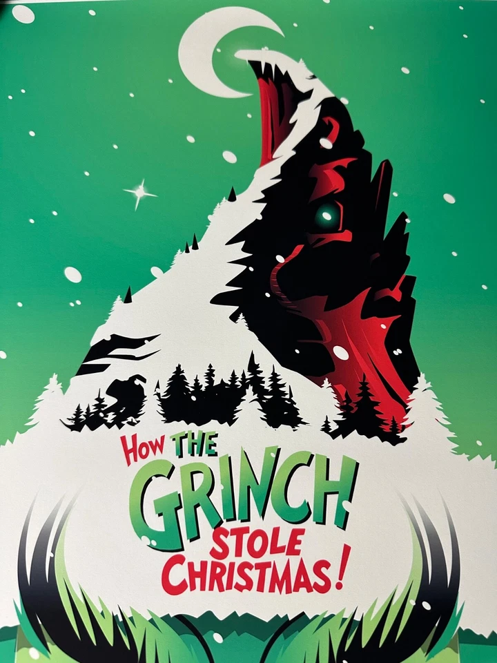 Juan Rico Jr - Cómo el Grinch robó la película navideña póster impresión artística BNG | Mondo Foto 2 de 4
