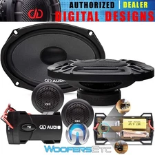 DD AUDIO D-C6x9a 6x9" 150W COMPONENT SPEAKERS CROSSOVERS FABRIC DOME TWEETERS