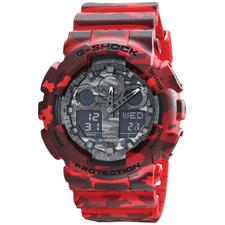 g shock army red