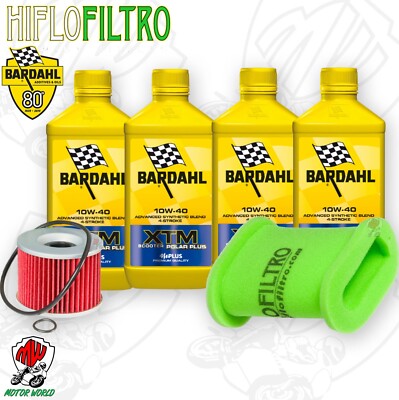Inspektionskit Öl Bardahl XTM 10W40 + Filter Kawasaki EL 250 1996