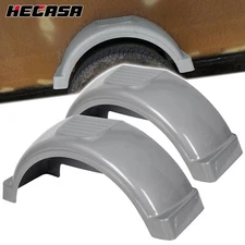 SET OF 2 SINGLE AXLE TRAILER FENDERS FOR 13" WHEELS TIRES TOP STEP SKIRT BOAT