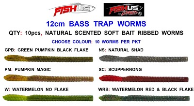 10 DUFTENDE FISHUS BARSCHFALLE WURM 12cm WEICHKÖDER MEERESANGELN KÖDER LUGWORM RAGWORM