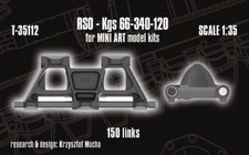1/35 QuickTracks T-35112 RSO pistas - Kgs 66-340-120 para kits MiniArt