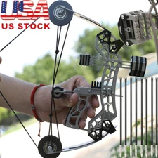 10" Mini Compound Bow Kit Arrows Target Pocket Bow 12lbs Archery Shooting Gift