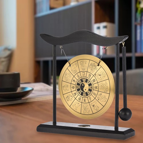 Mini Gong con Gong Fácil de Mantener con Soporte Sonido Agradable Realista - Imagen 5 de 8