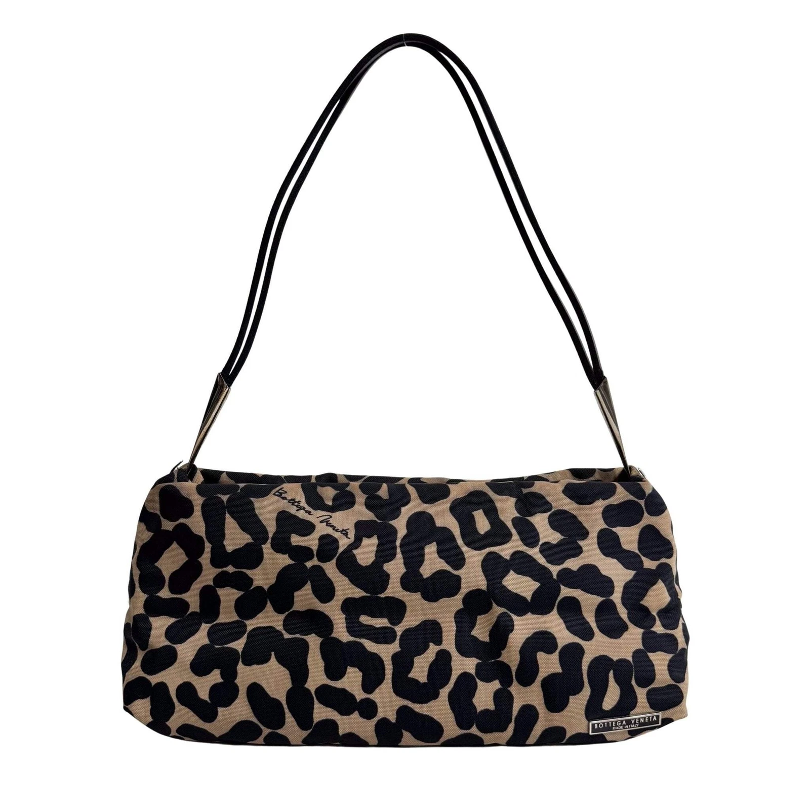 Borsa a tracolla BOTTEGA VENETA vintage in tela leopardata