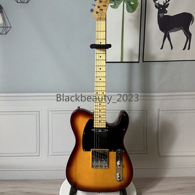 TL Style Vintage Sunburst Electric Guitar SS Pickups Fixed Bridge Maple Neck