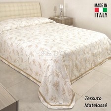 Copriletto Estivo in Tessuto Matelassè Matrimoniale Vari Colori Made in Italy