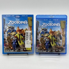 Zootopia Blu-ray  DVD 2-Disc Set 2016 Disney Kids Cartoon Zoo Animals Slipcover