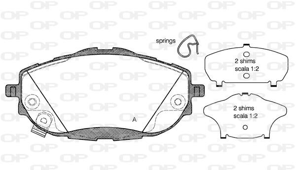 Plaquettes de frein Toyota Auris 1.6 et 1.3 pour freins avant de berline et break