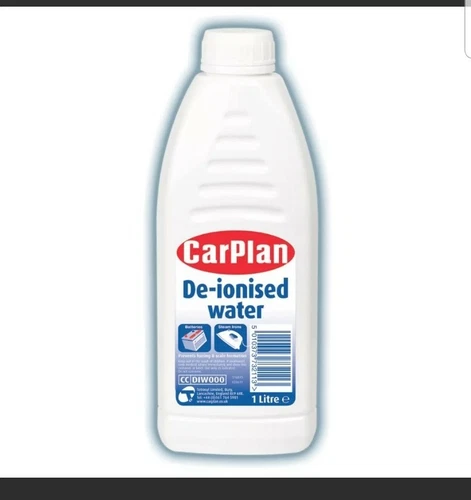 Carplan De Ionised Distilled Lead Acid Car Battery Steam Iron Top Up Water 1 L