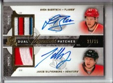 2012-13 The Cup Signature Patches Dual RC Baertschi - Silfverberg /35 FLAMES