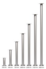 Standfuß Traverse Alu Aluminium Rohr mit Standplatte Ständer Bodenplatte 