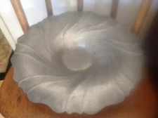 Antique Art Deco Inisco Pewter footed Compote Dish 12" round 4" tall