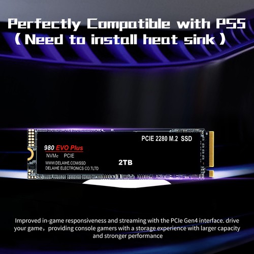 980 EVO Plus 1/2/4TB PCIe 4.0 NVMe M.2 SSD High-Speed interne Festplatte intelli - Bild 9 von 15