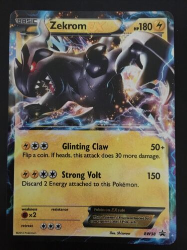 Mavin  BLACK STAR PROMO ZEKROM EX POKEMON CARD HOLOGRAM HOLO BW38