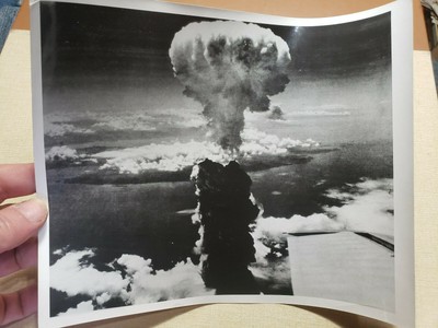 Original Photo Atomic Bomb Bombing Of Nagasaki On Aug 9 1945 8x10 Ww2 Fat Boy Ebay