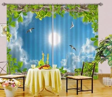 3D Sunshine Cloud ZHUA071 Photo Curtain Window Blockout Fabric Amy 2023