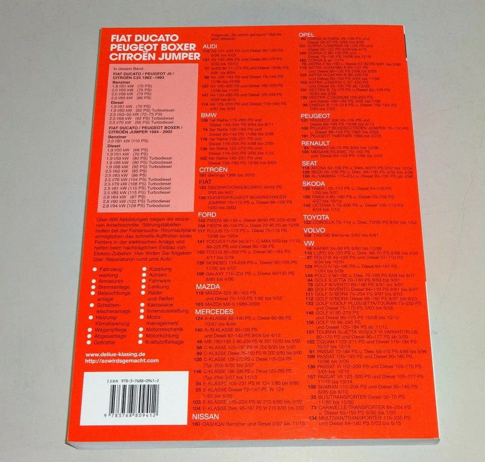 Manual de Reparación Fiat Ducato 230 280 Peugeot Boxer Citroen Jumper Desde 1982 - Imagen 2 de 2