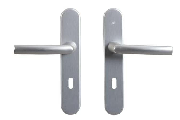 Bricard Osmosi 2 Maniglia Design Argento Anodizzato 7E8070 per Porte Interne