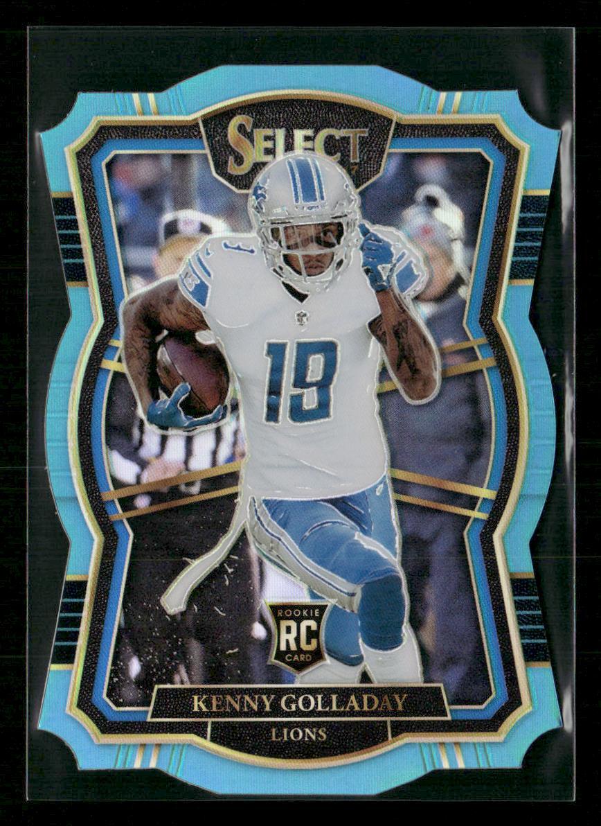 2017 Panini Select #121 Kenny Golladay Light Blue Prizm Die Cut #/99 RC