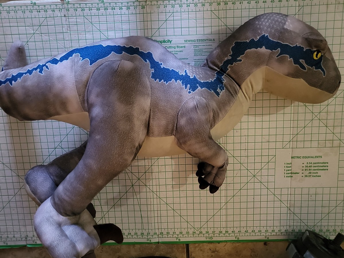 Jurassic World 40” Raptor Blue Stuffed Plush Velociraptor Jumbo XL