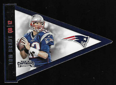2015 Panini Contenders Pennants Tom Brady #P3 New England Patriots football