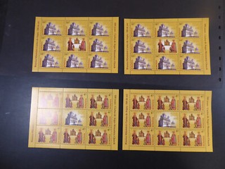 Rumänien 2012 2x Kleinbogenserie "Klosterkirche" /MNH Mi.Nr.6654/55 ME 210