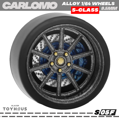 CARLOMO Alloy 1/64 Wheels S-Class S05A - S05F - Premium Wheels w/ Caliper Brakes - Picture 15 of 18