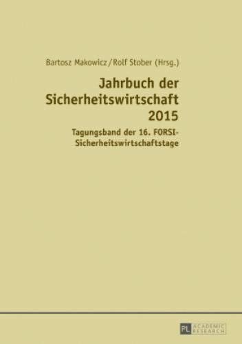 Thumbnail - Jahrbuch Der Sicherheitswirtschaft 2015 Tagungsband Der 16.