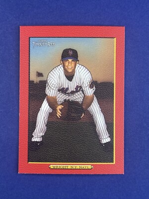 2006 Topps Turkey Red ~ David Wright ~ Red Parallel ~ 530 ~ Mets