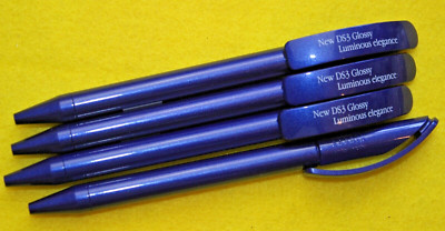 Prodir Kugelschreiber 4 Stk DS3  in blau glänzend  Floating Ball Swiss Made
