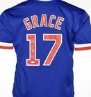 Mark Grace Signed Chicago Blue Baseball Jersey (JSA)