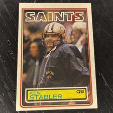 🏈1983 TOPPS FOOTBALL #118 KEN STABLER NEW ORLEANS SAINTS Snake🔥