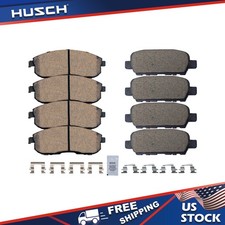 Front Rear Ceramic Brake Pads For Infiniti G35 Nissan 350z Juke Sentra Altima