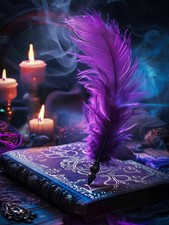 Zythron Diamond Art Kits for Adults,Magic Book Feather 5X5X0.5, Magic