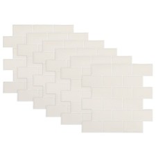 6 Pcs Peel and Stick Bathroom Tiles Wall Stickers Backsplash Adhesive Flooring