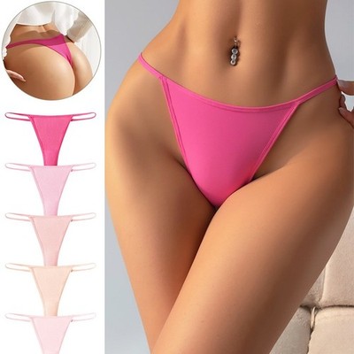 5 Pack Lot Sexy Womens G string Thongs Panties Bikinis Underwear Lingeries Brief