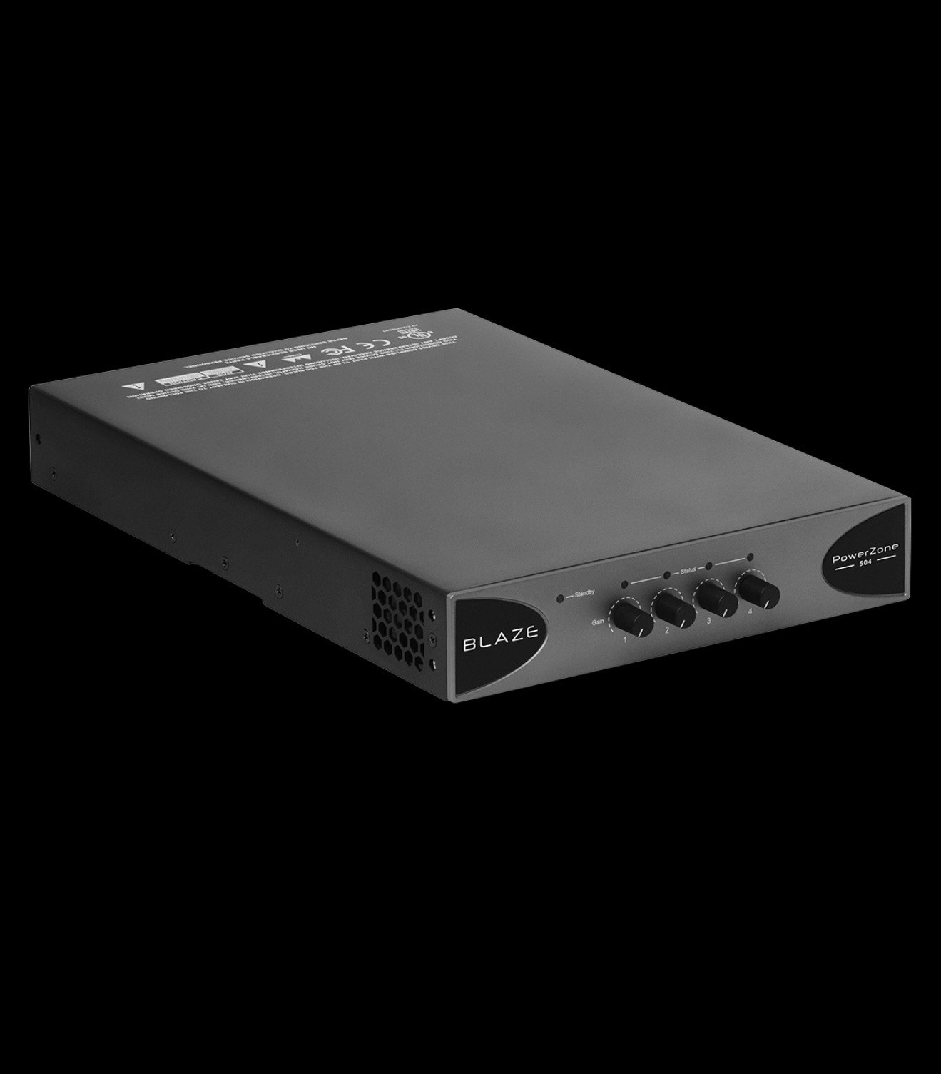 Blaze Audio POWERZONE 504 1U Class D 4 Channel Power Amplifier 500 Watts